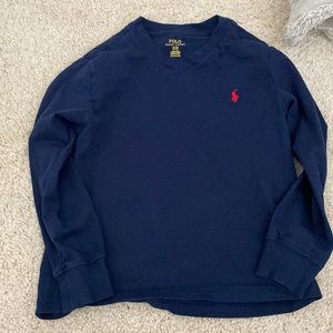 Boys long sleeve polo tee